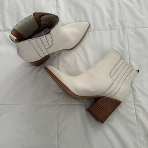 Women's White Ankle Boots